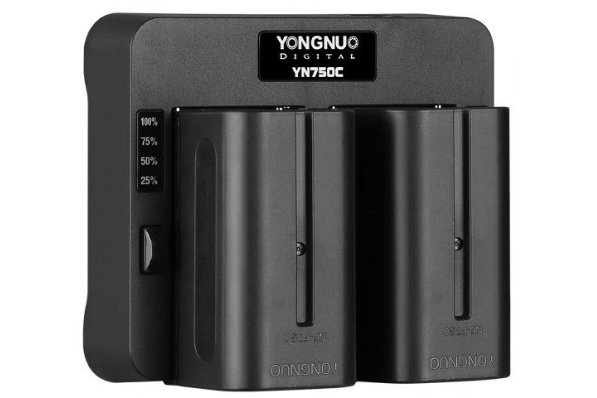 Зарядное устройство Yongnuo YN750C для NP-F750/NP-F970 в магазине RentaPhoto.Store