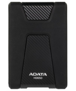 Внешний жесткий диск ADATA HD650 2.5" 1Tb USB 3.1 черный(рез. корпус)  в магазине RentaPhoto.Store